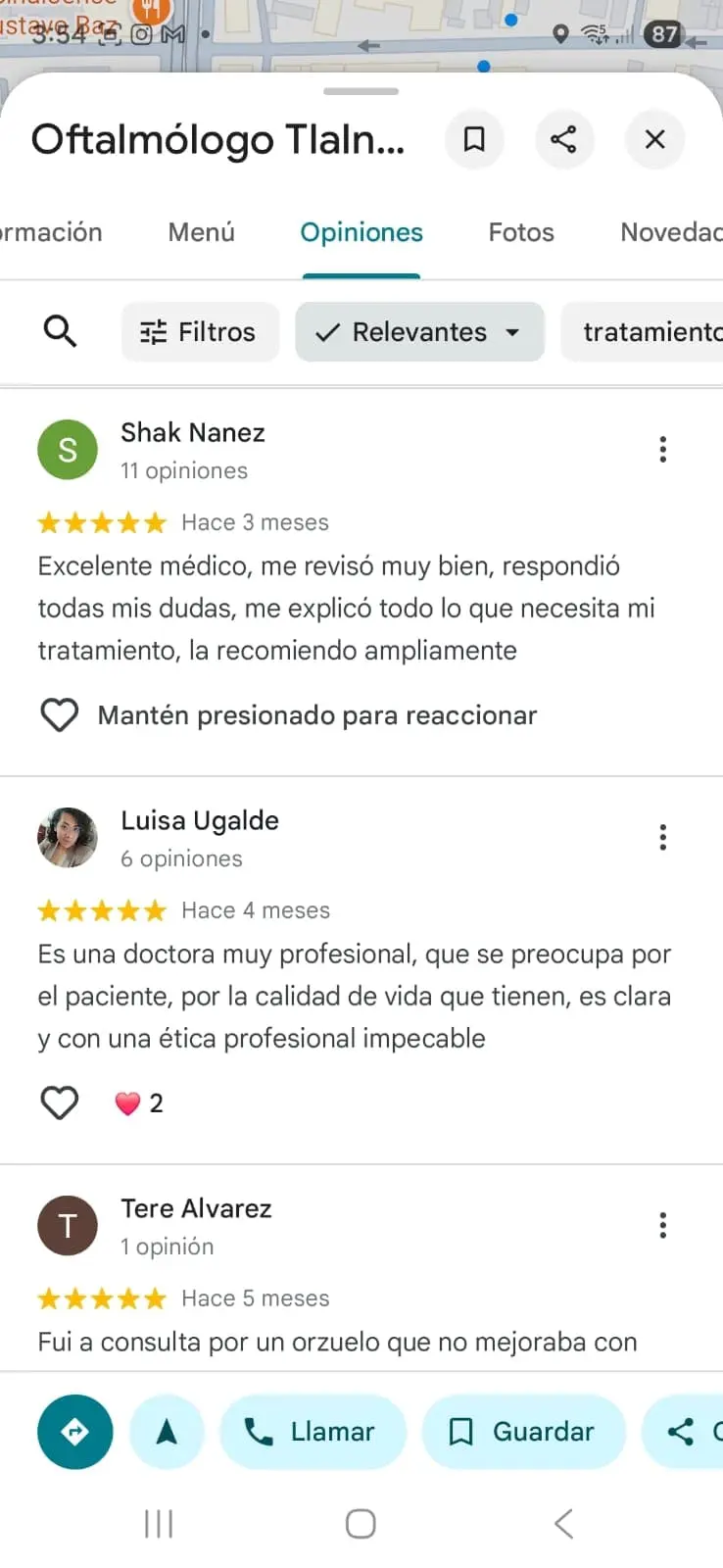 testimonios de pacientes